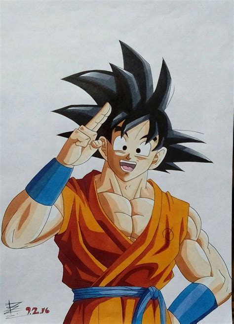 cool drawings of goku.